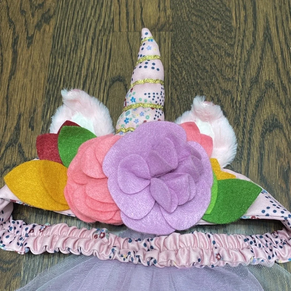 Matilda Jane Girls Pink Purple Unicorn Costume Wings and Tutu